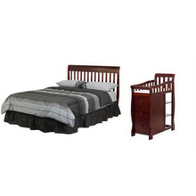 Load image into Gallery viewer, Dream on Me Brody 5 - in - 1 Convertible Crib with Changer. Cherry