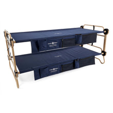 Load image into Gallery viewer, Disc - O - Bed XL Cam - O - Bunk Benchable Double Cot with Storage Organizers, Navy
