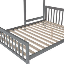 Load image into Gallery viewer, Euroco Wood Stairway Twin Loft Bed with Full Platform and Drawer