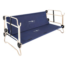 Load image into Gallery viewer, Disc - O - Bed XL Cam - O - Bunk Benchable Double Cot with Storage Organizers, Navy