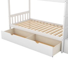 Load image into Gallery viewer, AECOJOY Twin over Full/Twin Convertible Bunk Bed with Storage Shelves and Drawers, Grey